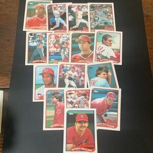 15ct 1989 Topps St Louis Cardinals Baseball Trading Cards